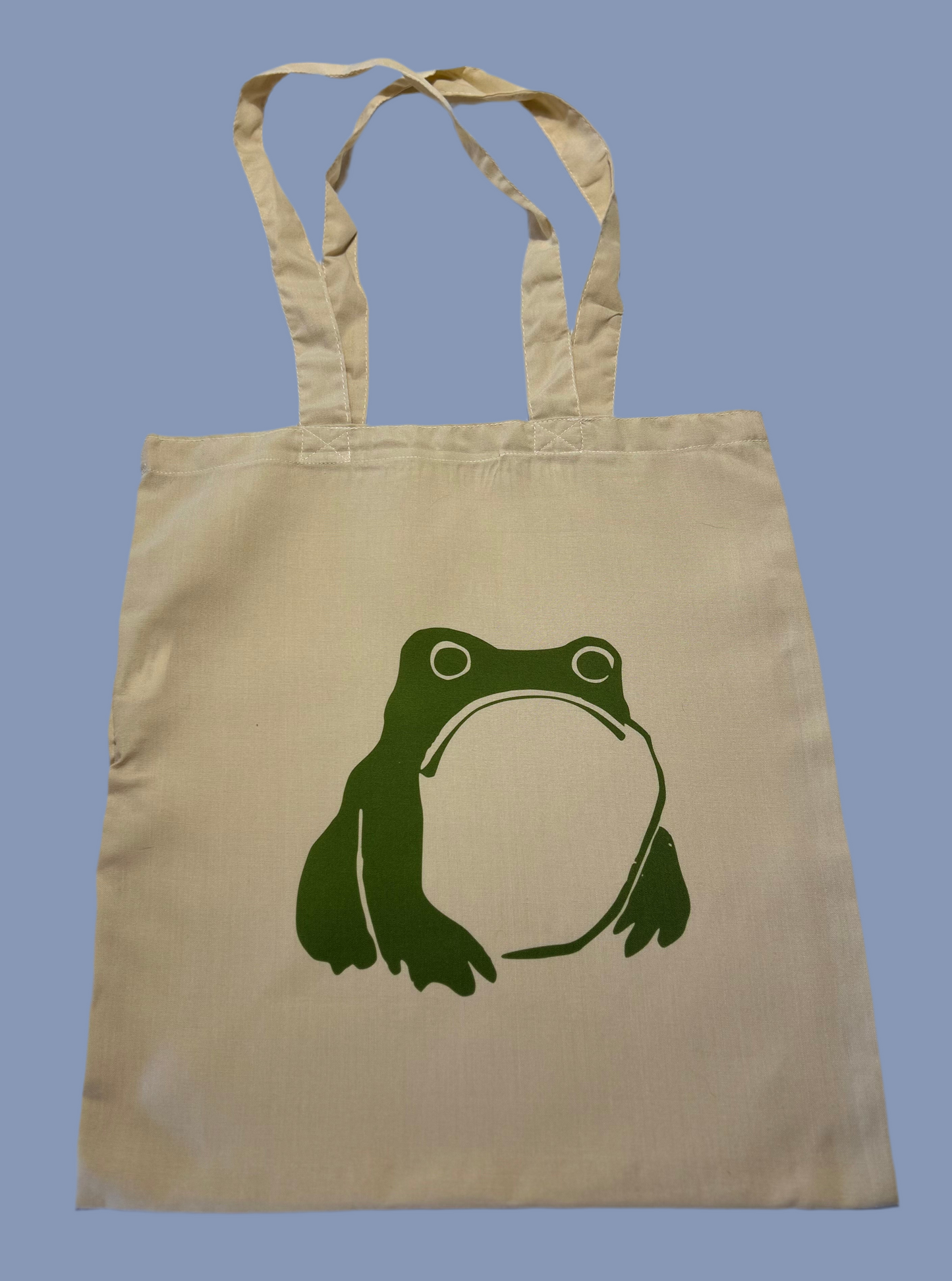 Canvas Shopper Grumpy Frog
